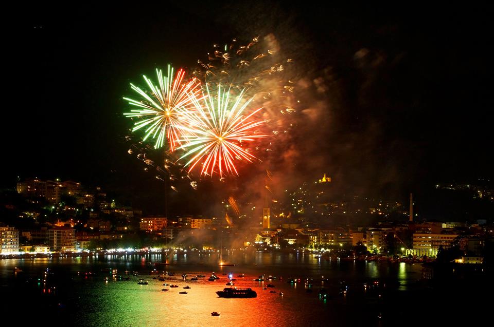 Omegna's famous fireworks